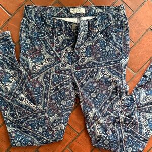 Free People corduroy 99% cotton Patterned pants